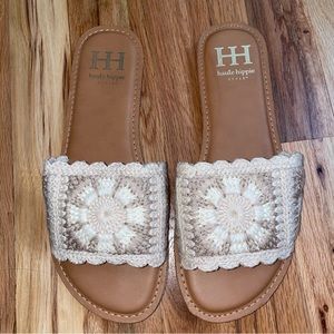 Haute Hippie Crochet Sandals